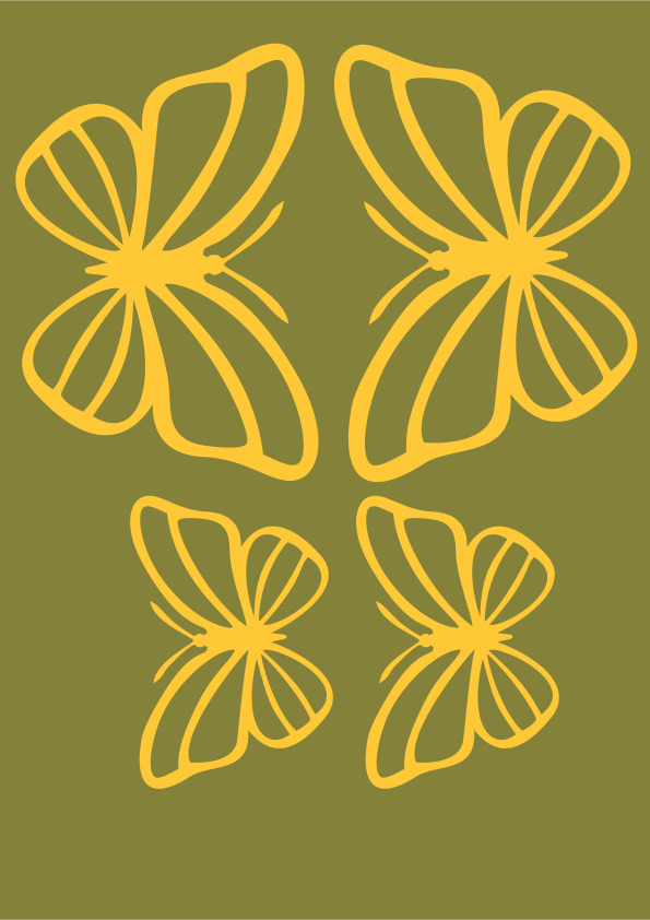 BORBOLETAS DOURADAS.svg | Files.fm.